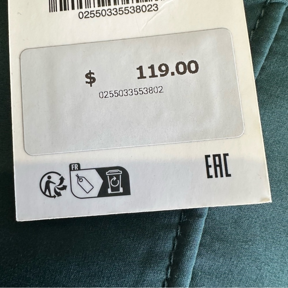 New $119 Zara Green Midi Dress with Topstitching 2550/335 Small - Picture 14 of 14
